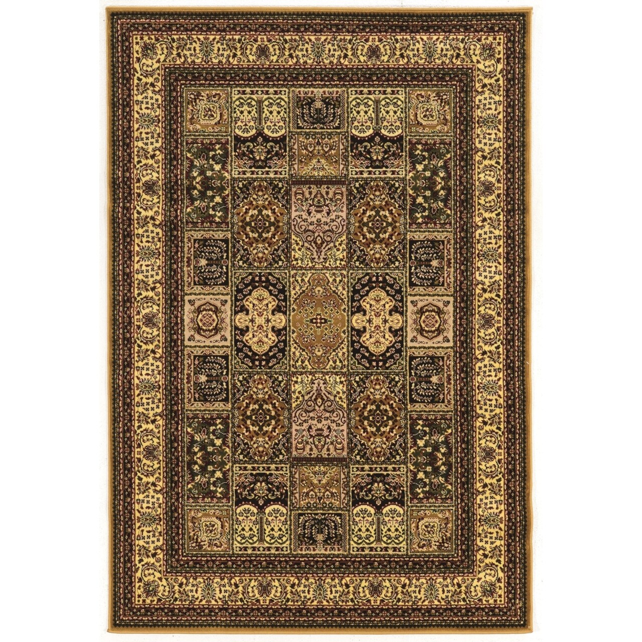 Treasures Baktiyari Cream Area Rug 8X10 Plush Traditional Design